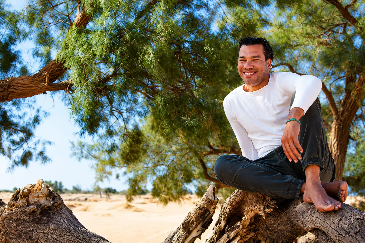 Barak Oussidi in der Wüste von Merzouga