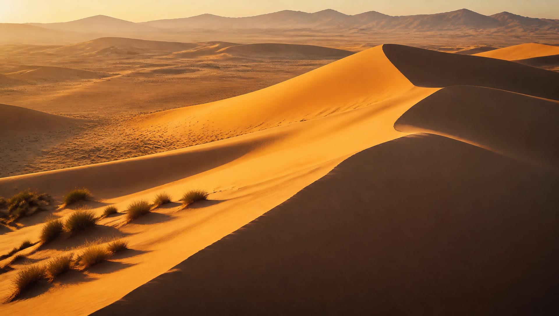 Sahara — Dünen im Abendlicht